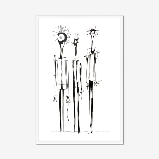 Draped in Silence – Framed Wall Art Print