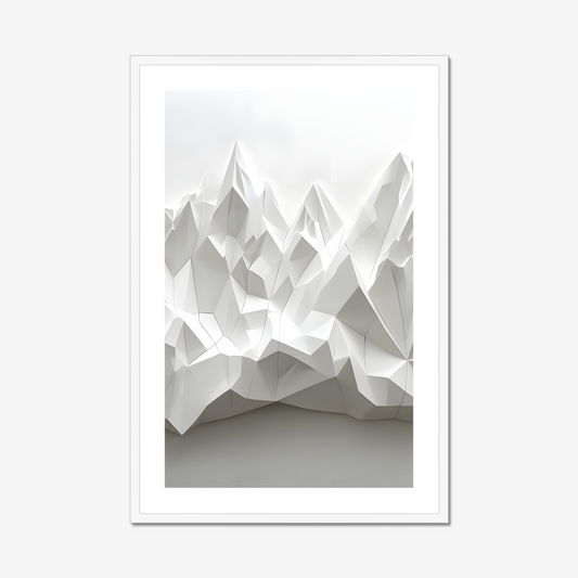 Icebergs – Framed Wall Art Print