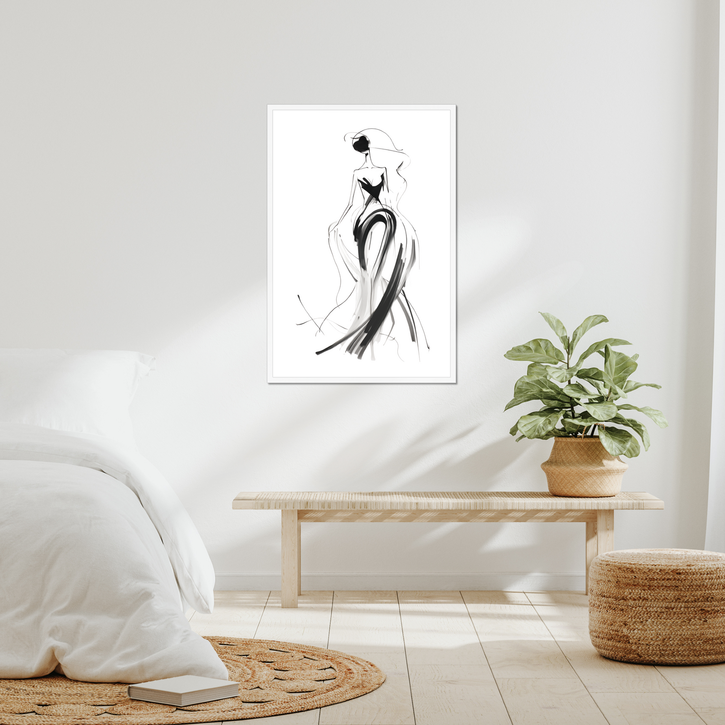 Couture Lines – Framed Wall Art Print