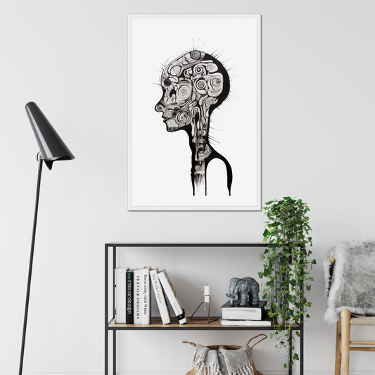Brain Full of Ideas – Framed Wall Art Print