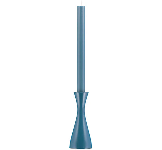 Standard Petrol Blue Wooden Candle Holder