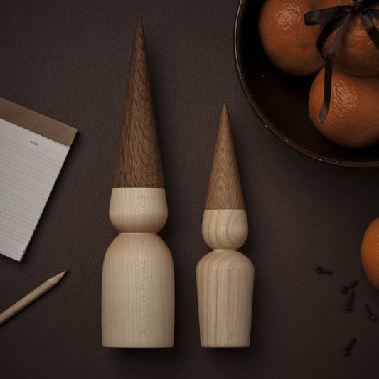 Signe & Sofus Wooden Elves 25cm - Maple & Oiled Oak