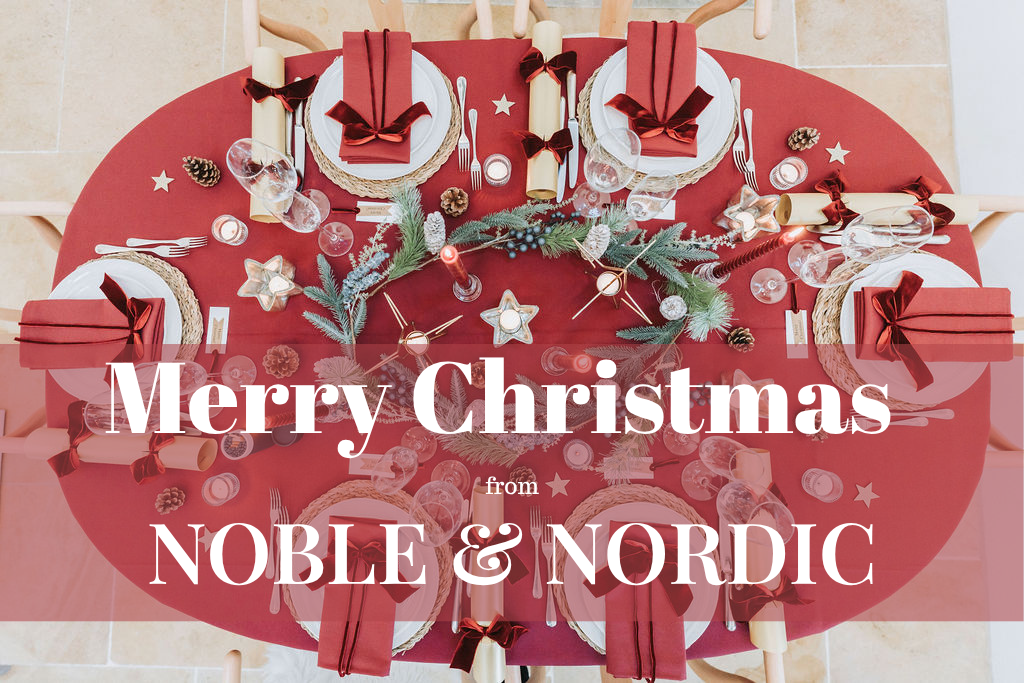 noble & nordic christmas table set the nordic classic way
