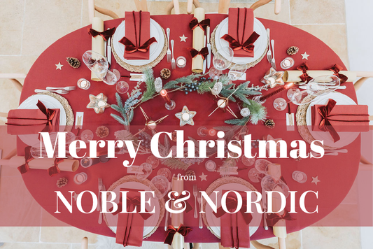 noble & nordic christmas table set the nordic classic way