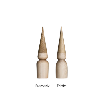 Fridia & Frederik Wooden Elves 25cm - Maple & Oak