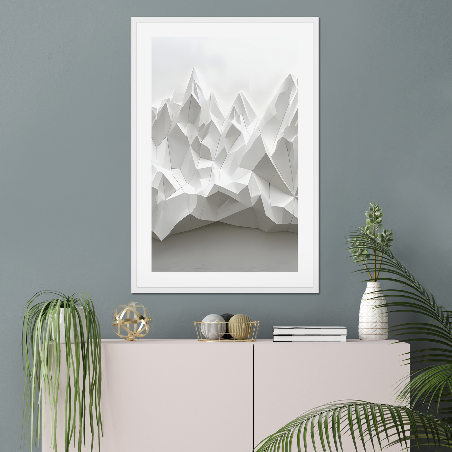 Icebergs – Framed Wall Art Print