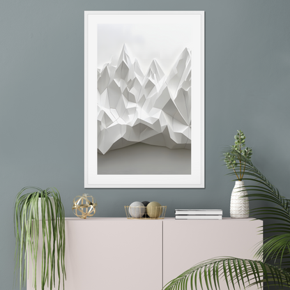 Icebergs – Framed Wall Art Print