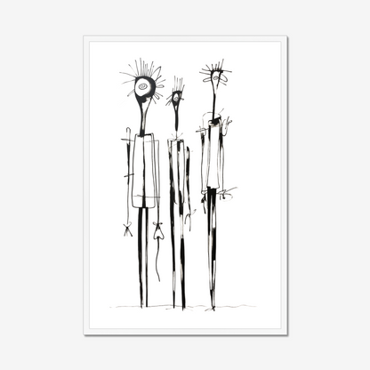 Draped in Silence – Framed Wall Art Print