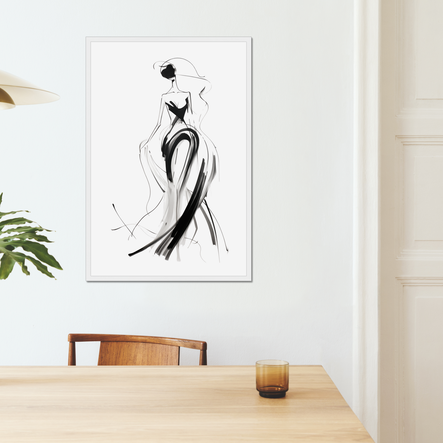 Couture Lines – Framed Wall Art Print