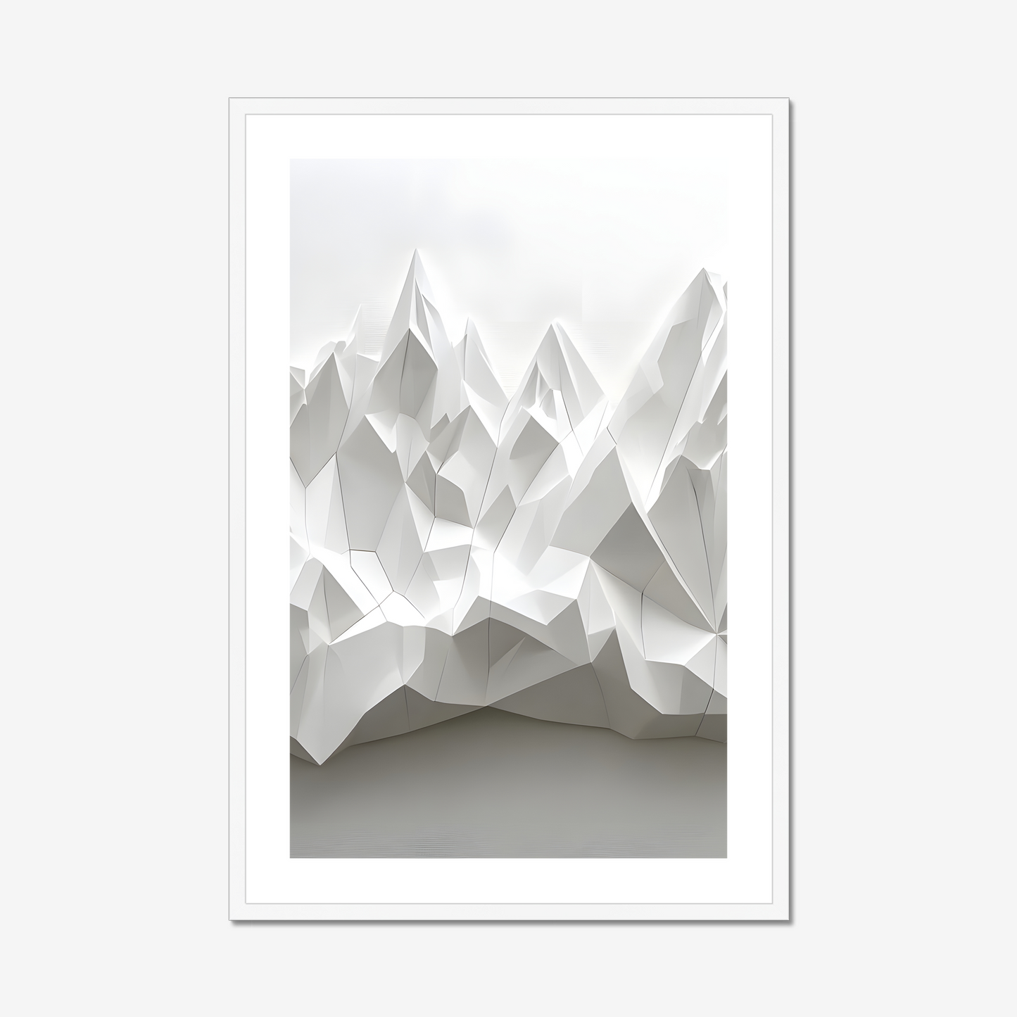 Icebergs – Framed Wall Art Print