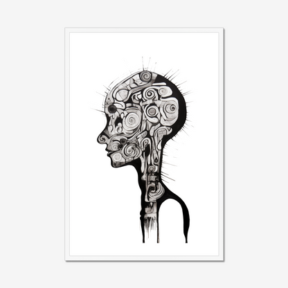 Brain Full of Ideas – Framed Wall Art Print