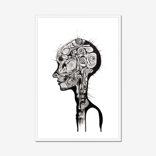 Brain Full of Ideas – Framed Wall Art Print