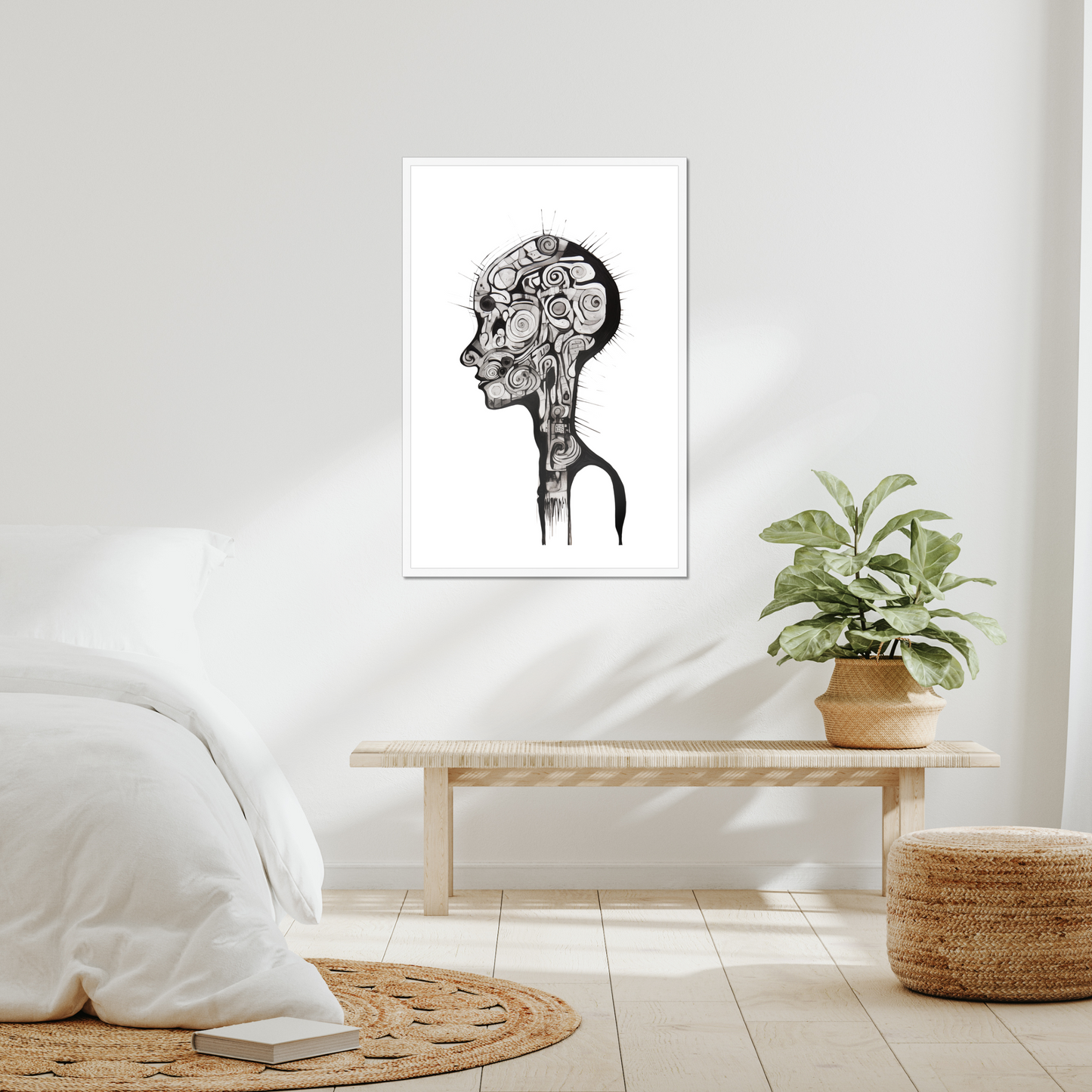 Brain Full of Ideas – Framed Wall Art Print