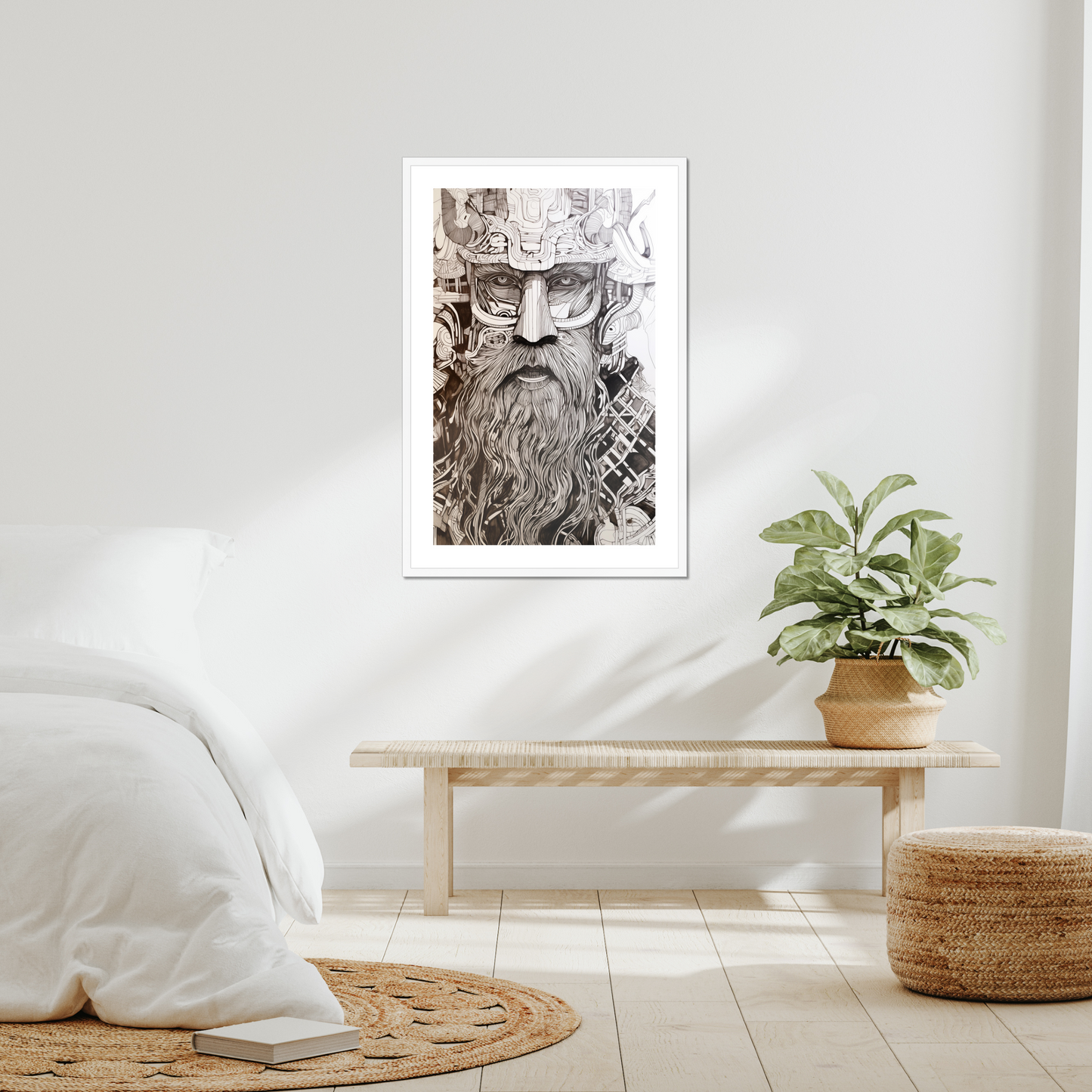 Viking Warrior – Framed Wall Art Print