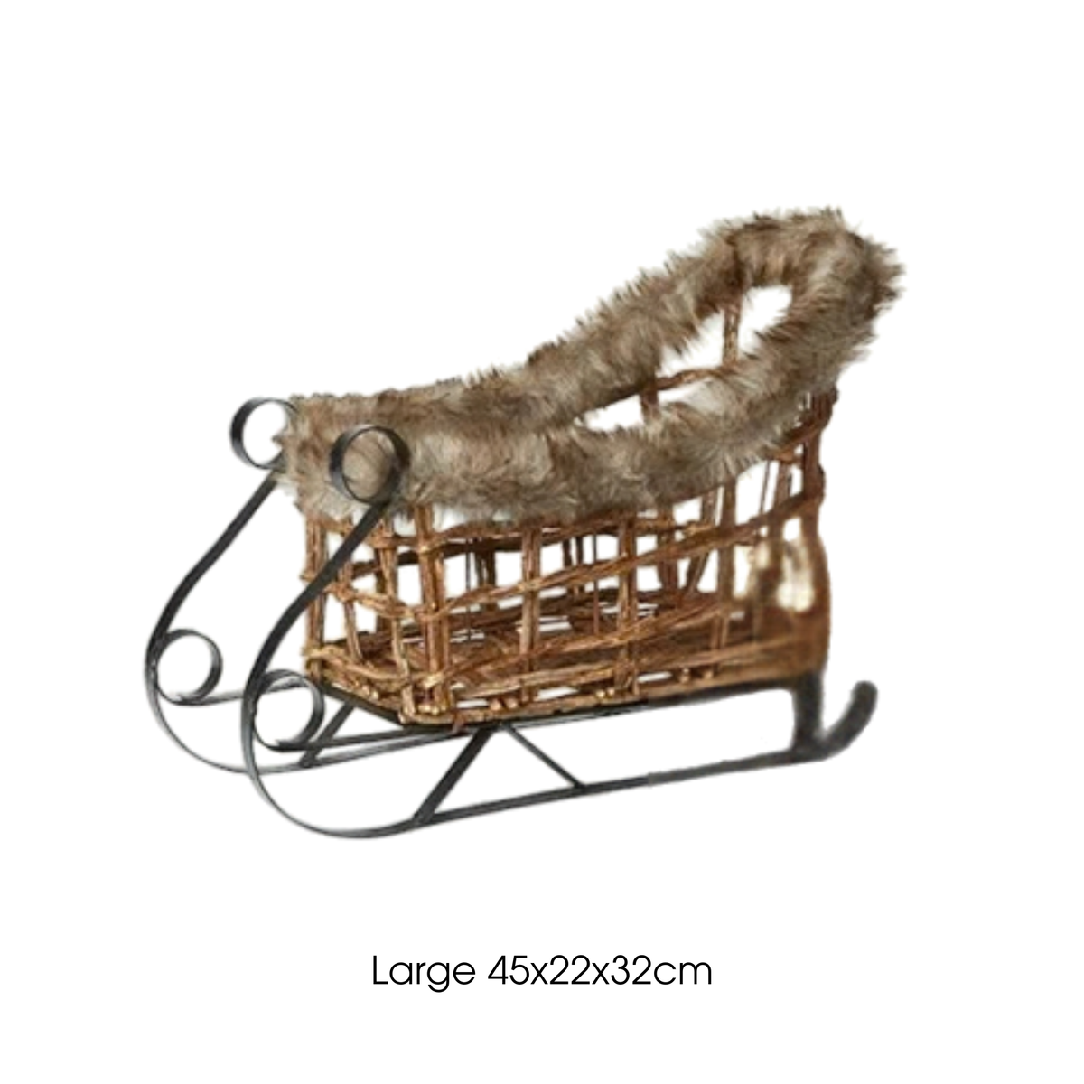 Decorative Wooden Christmas Sleighs – 2 Sizes