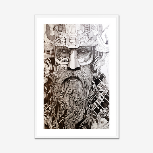 Viking Warrior – Framed Wall Art Print