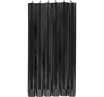 Jet Black Eco Dinner Candles