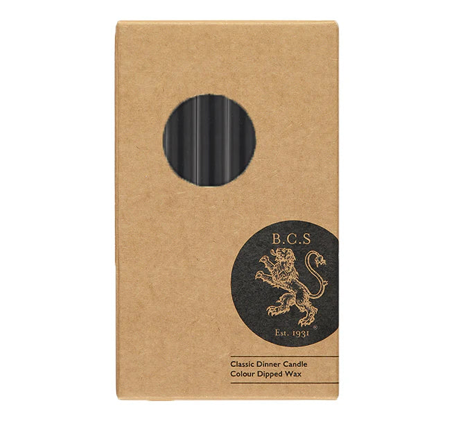 Jet Black Eco Dinner Candles