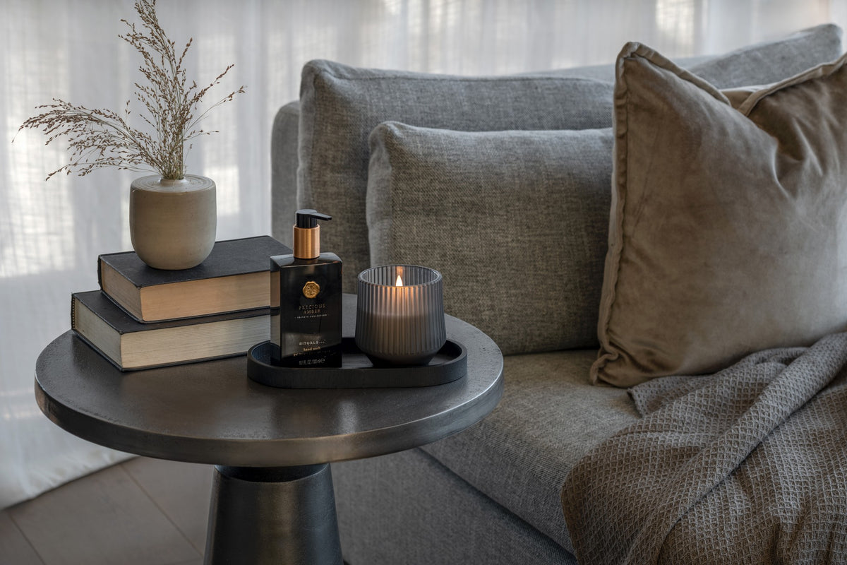 Harmony Scented Wax Glass Candle, Smoked