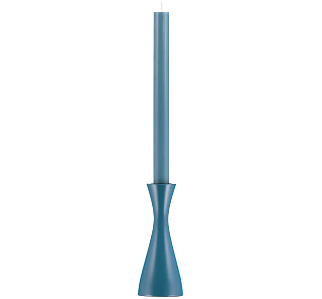 Standard Petrol Blue Wooden Candle Holder