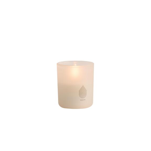Glass LED Candles, Vanilla, 6x7cm, 2-Pack