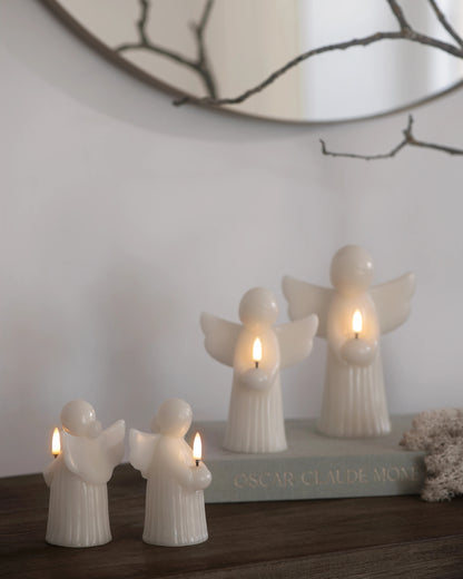 Angel LED Candle, Vanilla, 9x12 cm