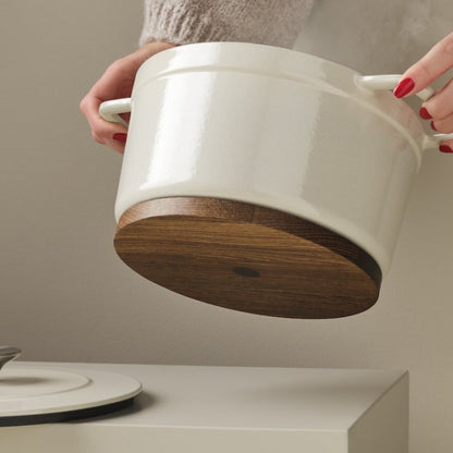 Pre-Order | Magnetic Oak Trivet - Smoked Oak, D20cm