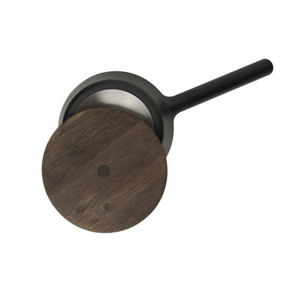 Magnetic Oak Trivet - Smoked Oak, D20cm