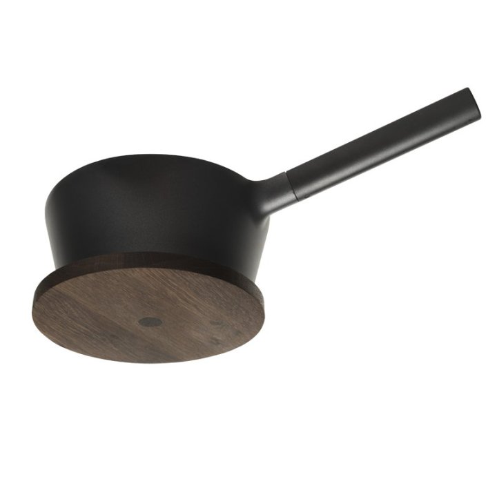 Magnetic Oak Trivet - Smoked Oak, D20cm