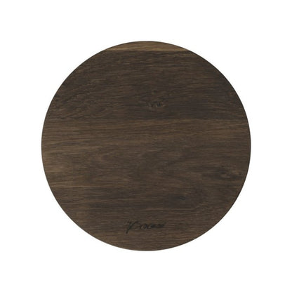 Magnetic Oak Trivet - Smoked Oak, D20cm