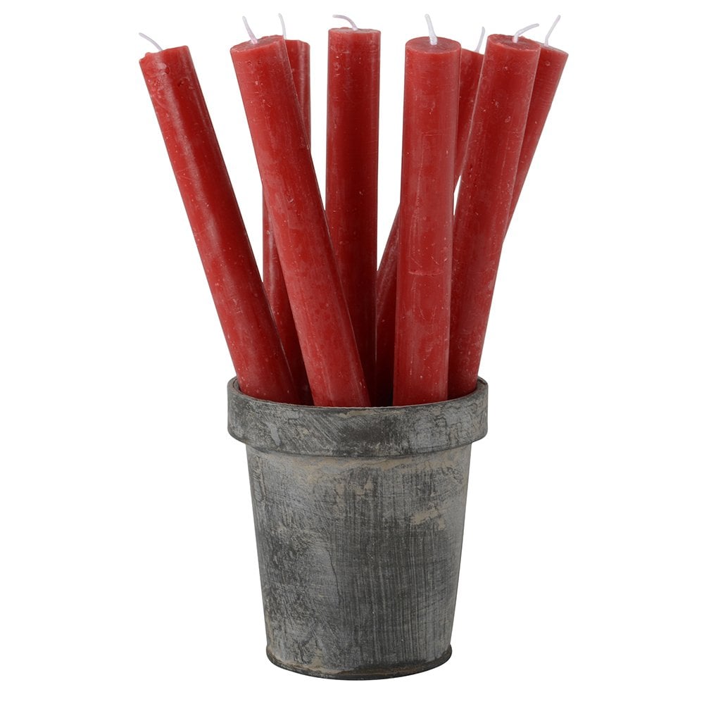 Rustic Dinner Candles Lipstick Red