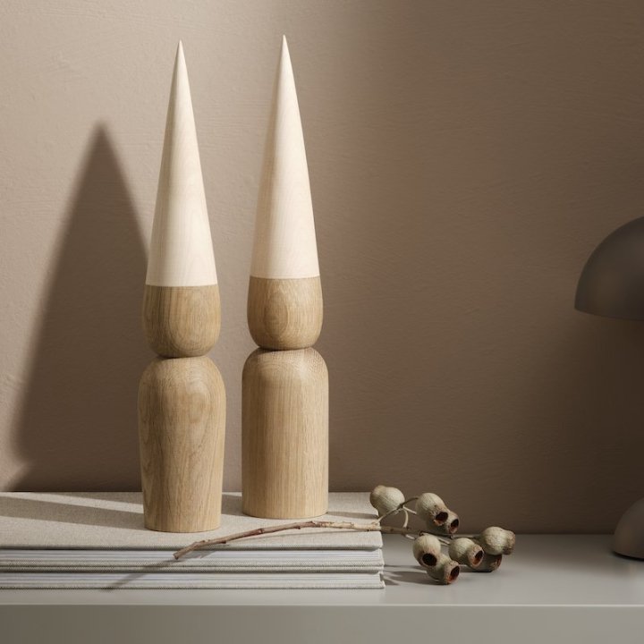 Marie & Magnus Wooden Elves 40cm - Oak & Maple