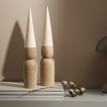 Marie & Magnus Wooden Elves 40cm - Oak & Maple