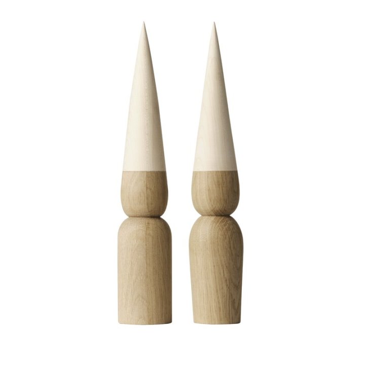 Marie & Magnus Wooden Elves 40cm - Oak & Maple