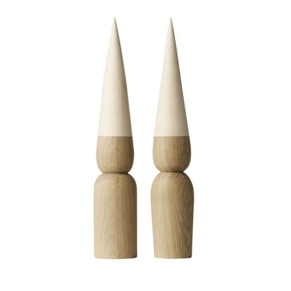 Marie & Magnus Wooden Elves 40cm - Oak & Maple