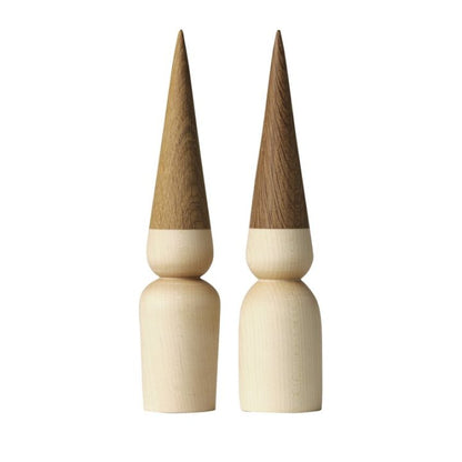Signe & Sofus Wooden Elves 25cm - Maple & Oiled Oak