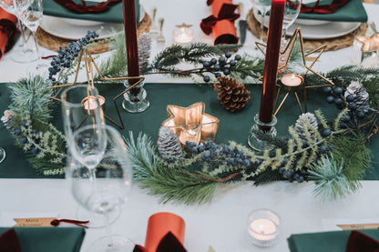 Elegant Nordic-inspired Christmas dinner table by Noble & Nordic.