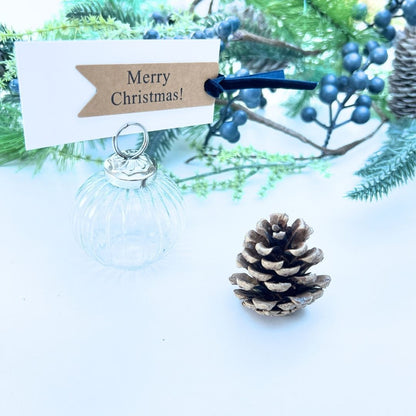 Ribbed Glass Name Place Holder