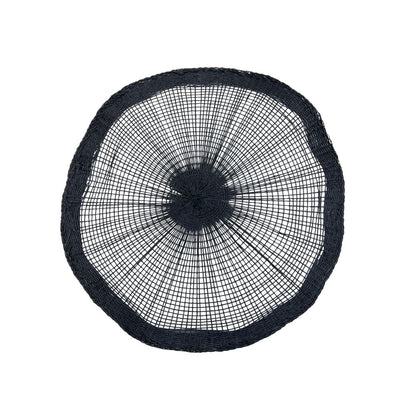 Black Woven Placemat Set of 6 - Nordic Minimalist Table Styling