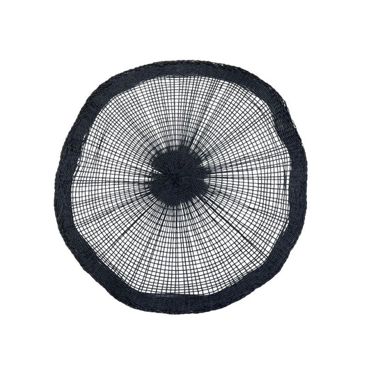 Black Woven Placemat Set of 6 - Nordic Minimalist Table Styling