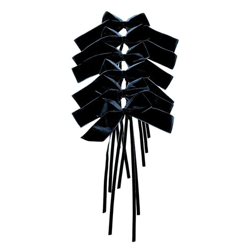 Black Velvet Bows | Elegant Reusable Table Styling | Noble & Nordic