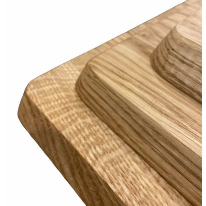 Square Cutting Board with Hanging Hole - Oiled Oak - 2-Sizes