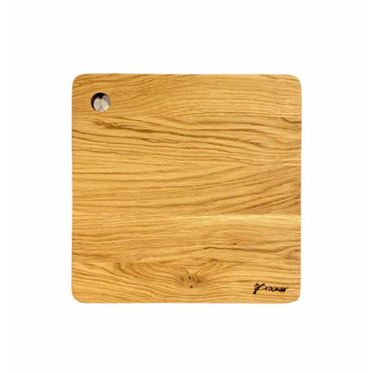 Square Cutting Board with Hanging Hole - Oiled Oak - 2-Sizes
