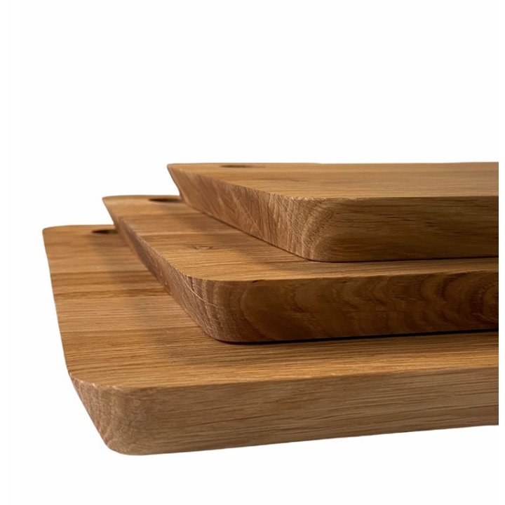 Pre-Order | Square Cutting Board with Hanging Hole - Oiled Oak - 2-Sizes