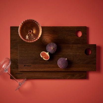 Gastro Board with Handle Hole - Smoked Oak, 38x26cm