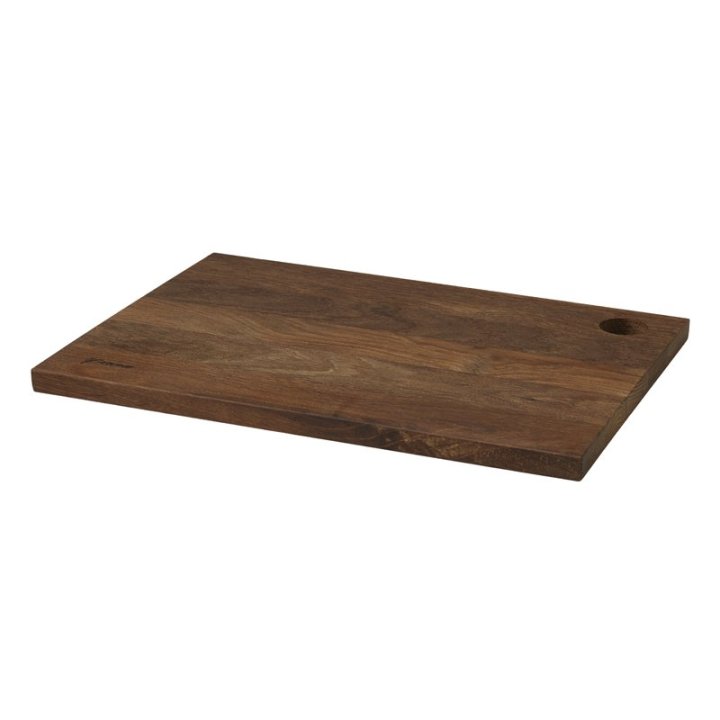Gastro Board with Handle Hole - Smoked Oak, 38x26cm