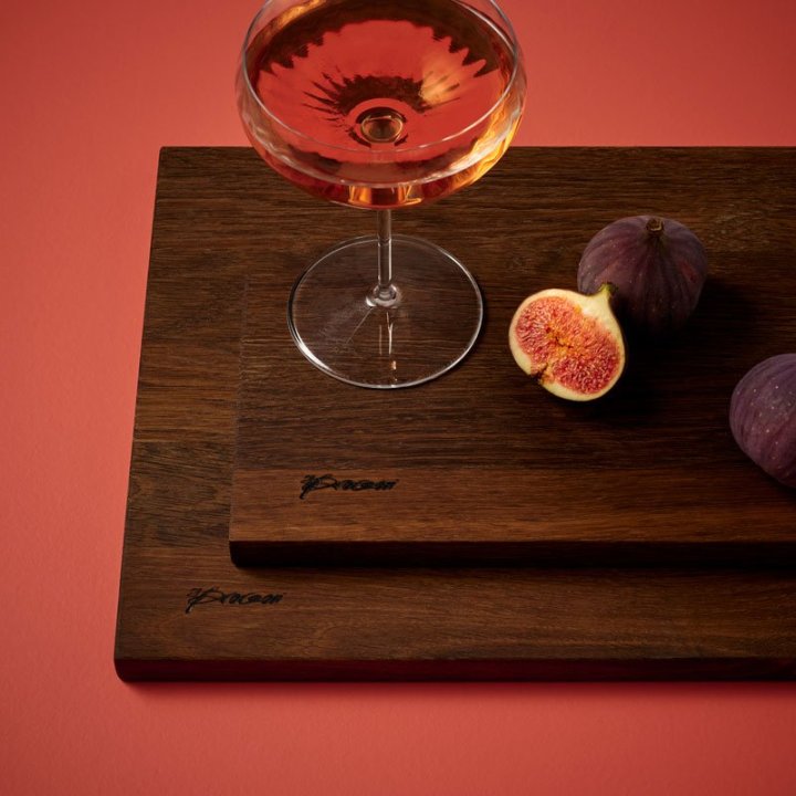 Pre-Order | Gastro Board with Handle Hole - Smoked Oak, 38x26cm