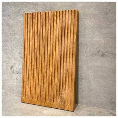 Large Tranche Cutting Board  w/ Juice Groove - Oiled Oak, 50x30cm