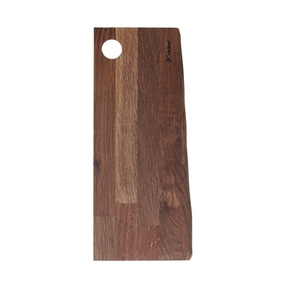 Tapas Rustic Board Rustic with Handle Hole - Smoked Oak, 40cm