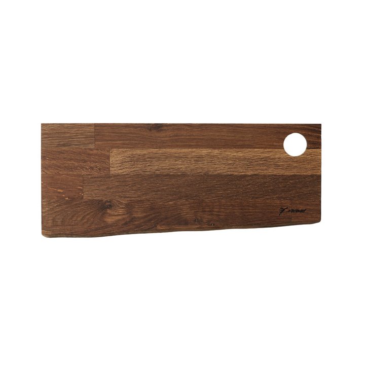Pre-Order | Tapas Rustic Board with Handle Hole - Smoked Oak, 40cm